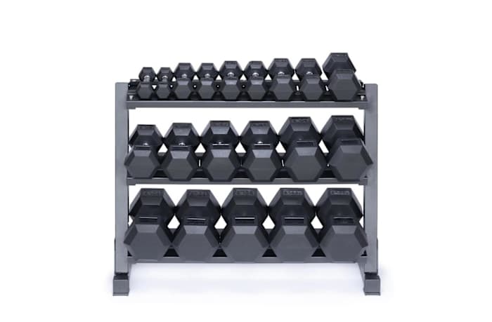 Living-Fit-Dumbbell-Set-on-rack